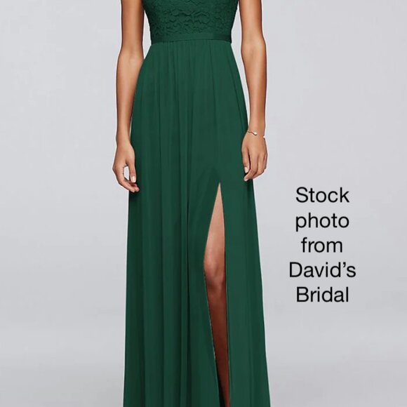 David's Bridal Bridesmaid Dress - Style #F19328 - Size 10 - Color Plum - Picture 10 of 10